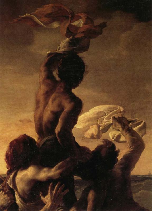 Theodore Gericault Details of The Raft of the Medusa oil painting image